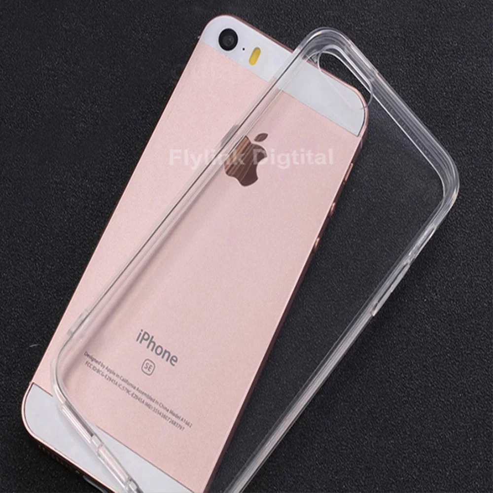 Ультратонкий Мягкий Прозрачный чехол из ТПУ для iPhone 7 8 6 Plus прозрачный