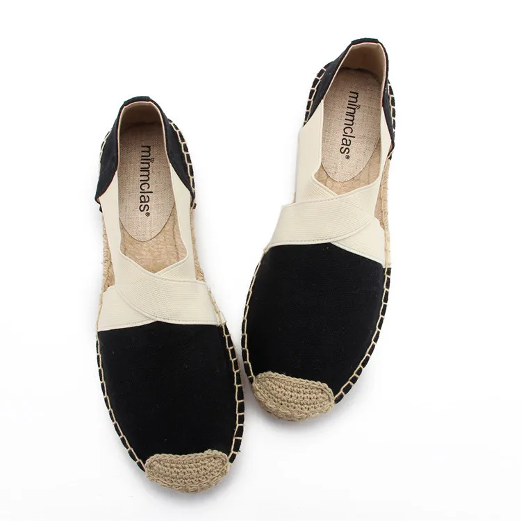 Новинка года; Alpargatas espadrilles; удобные слипоны с рисунком; Женские Повседневные тапочки; дышащие льняные парусиновые тапочки для девочек