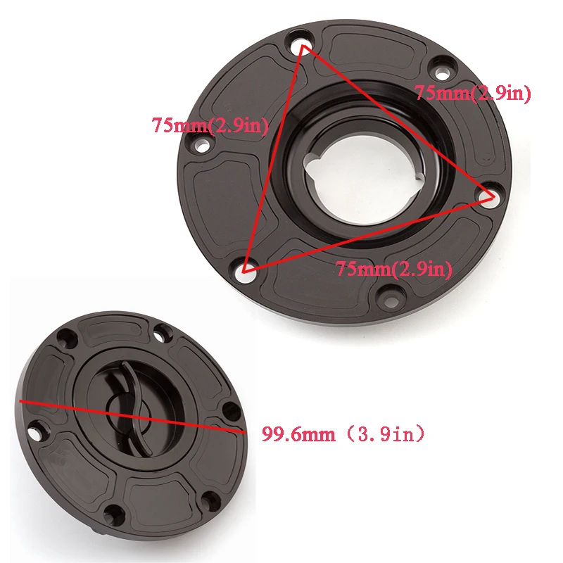 CNC алюминиевая мотоциклетная Крышка для бензобака крышка топливного бака Triumph Speed