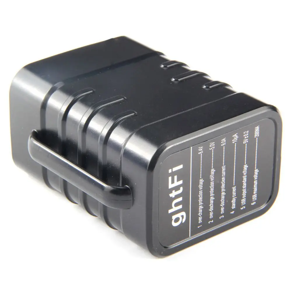 HOT-6 section 18650 waterproof battery case pack 5VUSB/8.4VDC dual interface box |