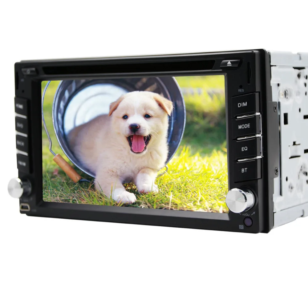 Двойной DIN Автомобильный gps навигации плеер 6,2 дюймов Автомобильный Dvd Плеер в тире автомобильный аудио автомобильный DVD Радио AUX In вход/выход стерео проигрыватель Mp3 Mp4