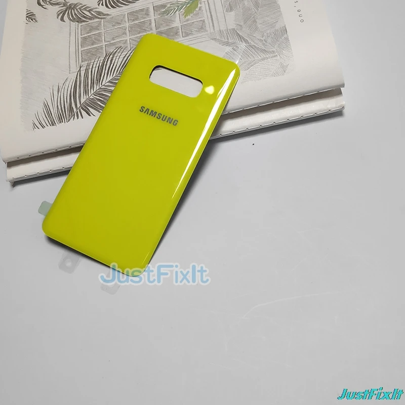 Для SAMSUNG Galaxy S10e G970 G970F Задняя крышка батареи Дверь стеклянная корпуса чехол замена