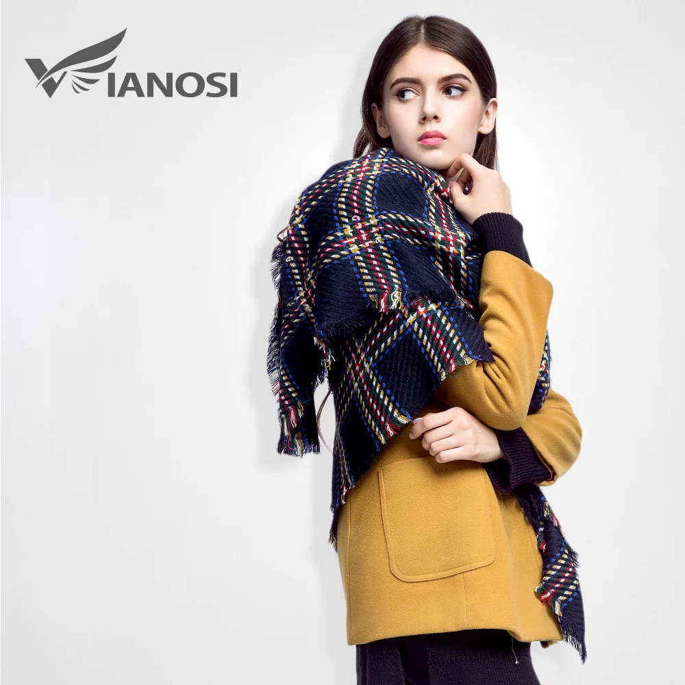 [ VIAONS ] 2015 люксовый бренд шарф женский мода плед вязаный платок кашемир платки и