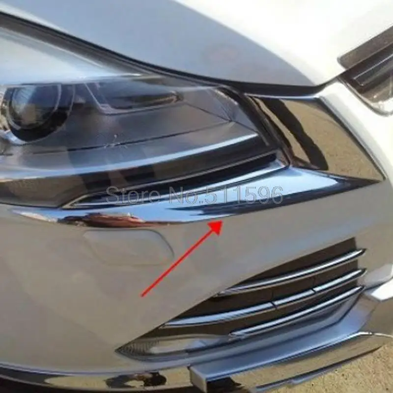Для Ford Kuga eshiper 2013 2014 2015 ABS Хромированная внешняя отделка передняя фара Накладка