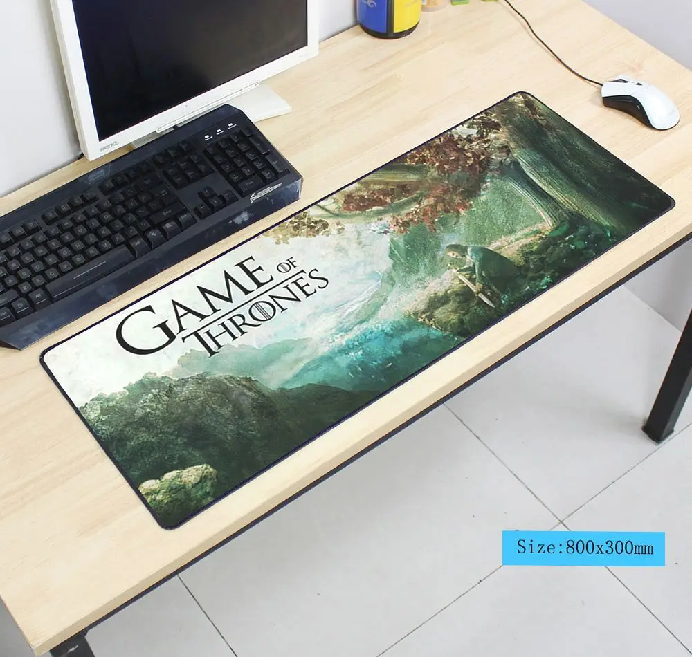 size 800x300x2mm Коврик для мыши "Игра престолов" 80x30 см Коврик для мыши notbook компьютерный коврик для мыши locrkand игровой коврик для мыши геймер для клавиатуры коврики для мыши - Цвет: size 800x300x2mm
