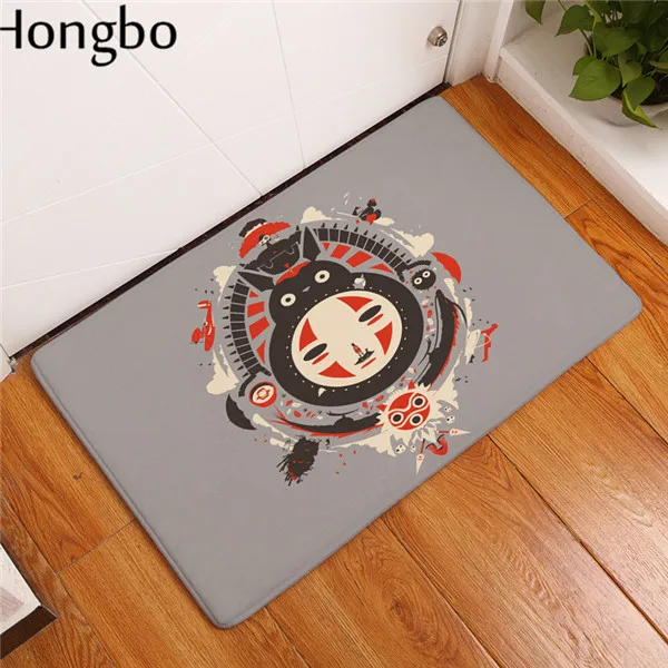 7 Hongbo Тоторо коврик 40*60 см шиншилл Кот животные Модные прямоугольные маты входная дверь моющиеся кухня пол ванная комната - Цвет: 7