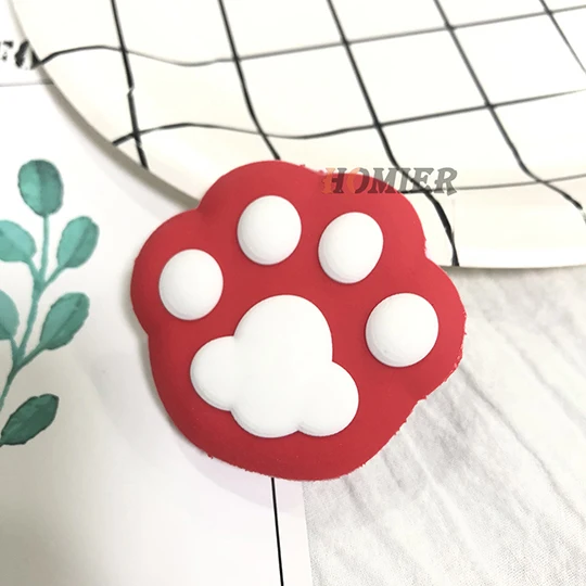 Redpaw Универсальный кронштейн-подставка для телефона, расширяющаяся подставка, растягивающийся держатель для телефона, милая мультяшная подставка для iphone 7 8 X XS MAX - Цвет: Redpaw