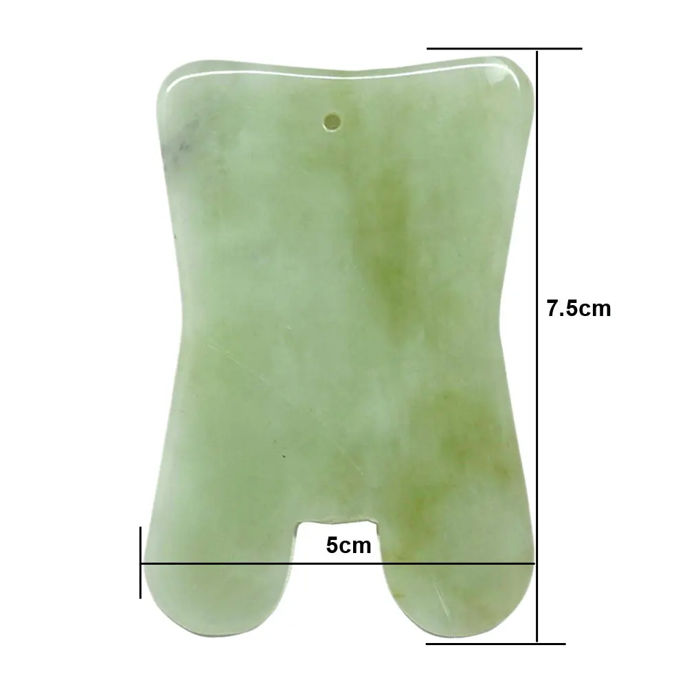 Jade Gua Sha соскабливающий массажный инструмент массажер для тела Когтеточка Guasha stone SPA buffalo скребок для ухода за лицом, против морщин