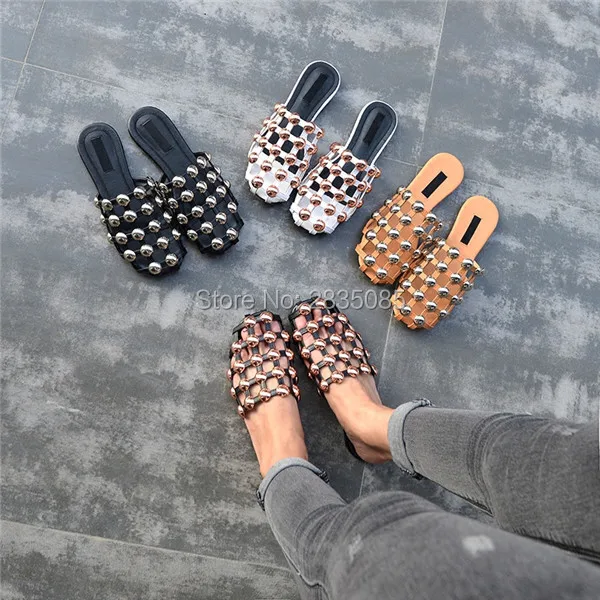 Zapatos Mujer Amelia/модные туфли без задника женские летние шлепанцы 2017 г. Босоножки в