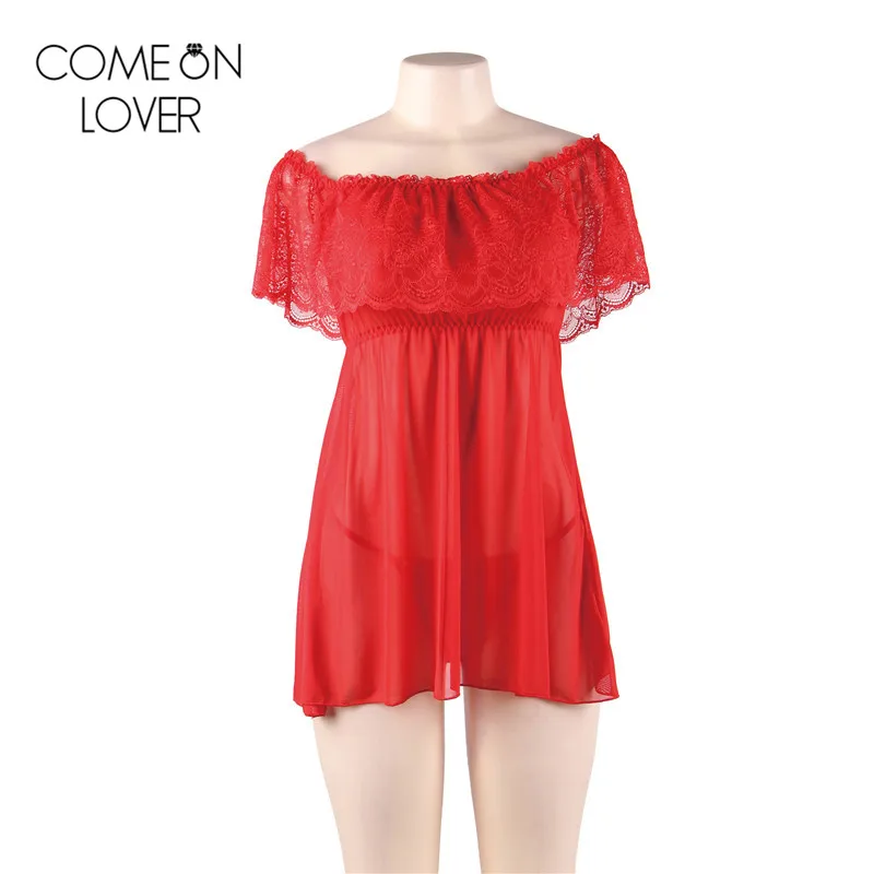 Comeonlover красное свадебное романтическое сексуальное нижнее белье Горячая babydoll