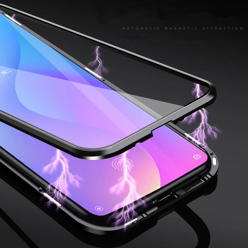 Чехол redmi k20 pro с магнитной автоматической адсорбцией для Xiaomi Mi 9t redmi K20, задняя крышка из закаленного стекла, полностью завернутый чехол