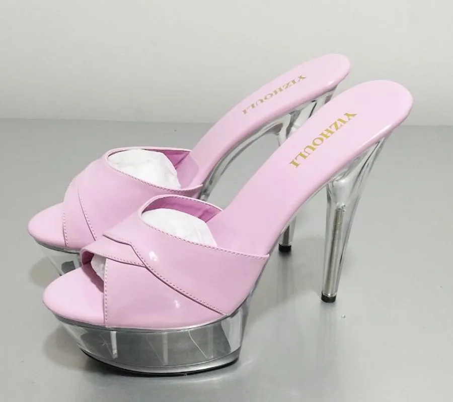 Пикантная женская обувь крутая для ночного клуба танцевальные шлепанцы со