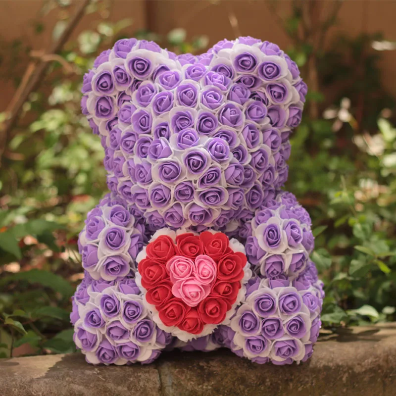 ПЕНА РОЗА bearMulticolor украшение для свадьбы подарок розовый медведь многоцветный