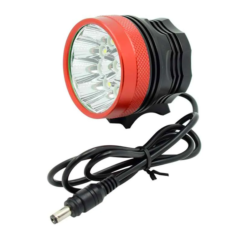Red only lamp WasaFire 18000 люмен велосипедный светильник 9* XML-T6 светодиодный головной передний наружный велосипедный светильник Головной фонарь велосипедный светильник+ аккумулятор 9600 мАч - Цвет: Red only lamp