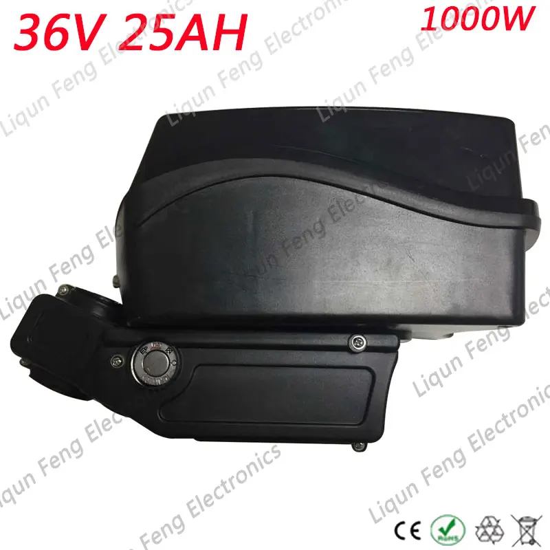 36V 1000W Battery 25AH Electric Bicycle 36v 25ah lithium ion With 30A BMS+42V 5A charger free Shipping | Спорт и развлечения