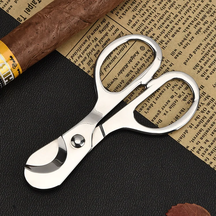 High quality Portable Silver Stainless Steel Cigar Cutter Scissors for all size | Дом и сад