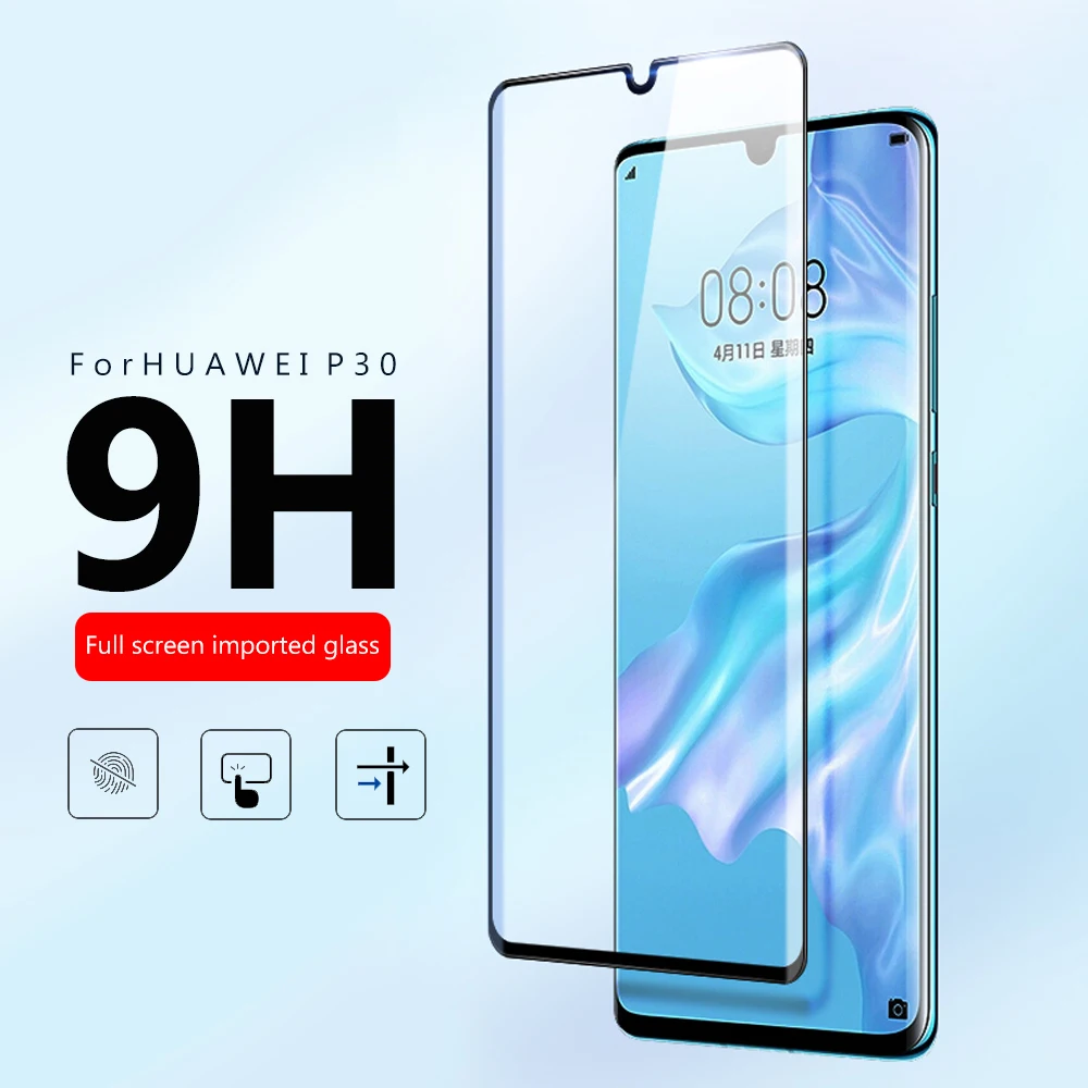 GerTong P30 Защитное стекло для Huawei Pro полное покрытие защита экрана закаленное Lite
