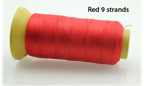 9 strands Red Плетеный провод башня бисер "сделай сам" для изготовления radided цвет провода шнуры "сделай сам" для изготовления 3/6/9 прядей бисер свадебные аксессуары - Цвет: 9 strands Red