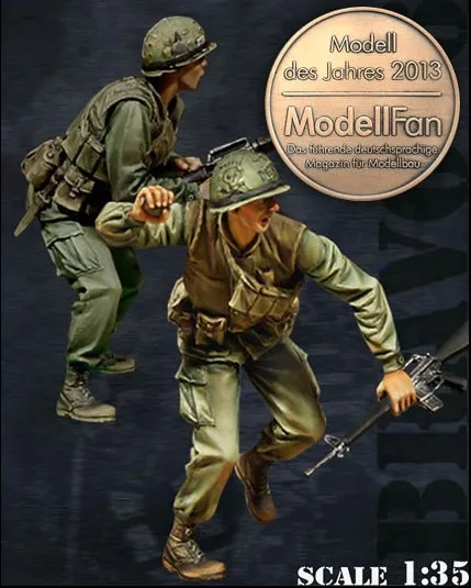 Масштаб 1/35 Вьетнамская война США тактическая атака 2 человека миниатюры