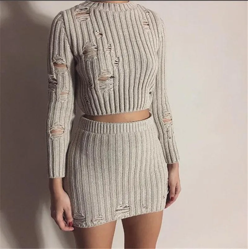 Женский Осенний однотонный укороченный топ облегающее платье сексуальный