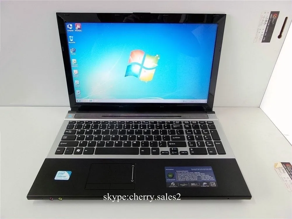 Игровой ноутбук 15 дюймов 8 ГБ DDR3 1 ТБ HDD intel Pentium 2 0 ГГц четырехъядерный Wi Fi Веб