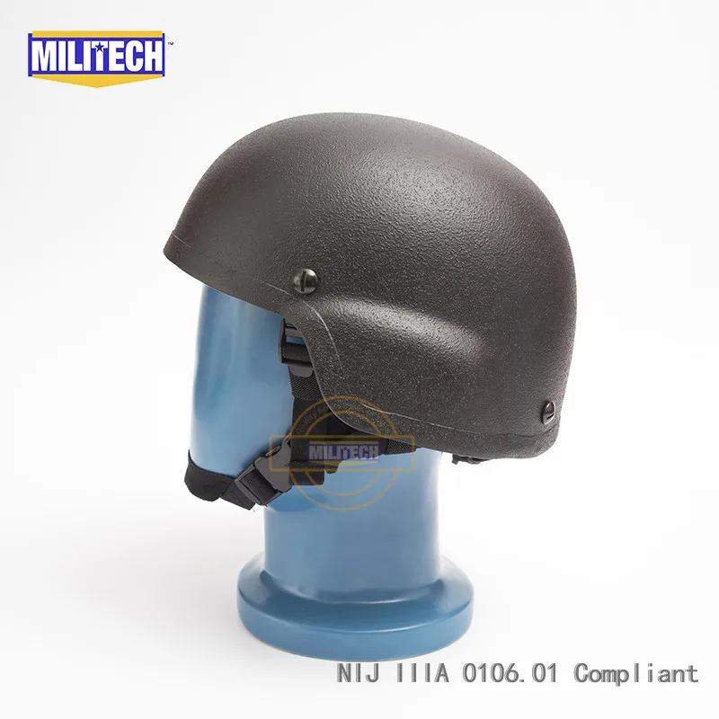 MILITECH Black NIJ IIIA 3A MICH пуленепробиваемый шлем для пехоты арамидный баллистический шлем пуленепробиваемый Mitch 2000 с тестовым анализом