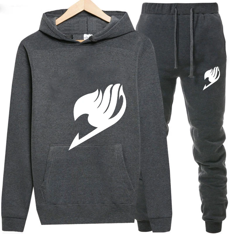 Толстовки + тренировочные костюмы FAIRY TAIL Print Hoodie мужчины/женщины брюки толстовки