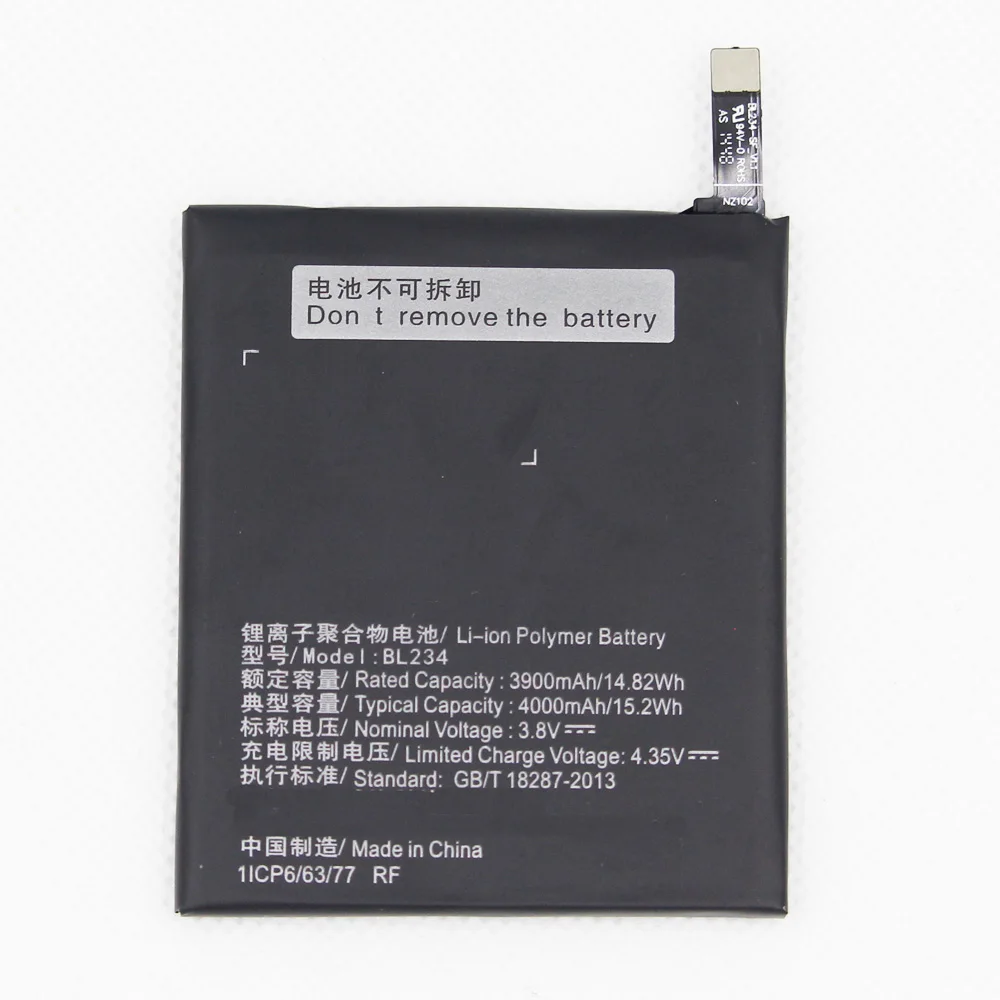 10 шт./лот совершенно новый аккумулятор BL234 4000 мАч для Lenovo A5000 Vibe P1M P1MA40 P70 P70t T