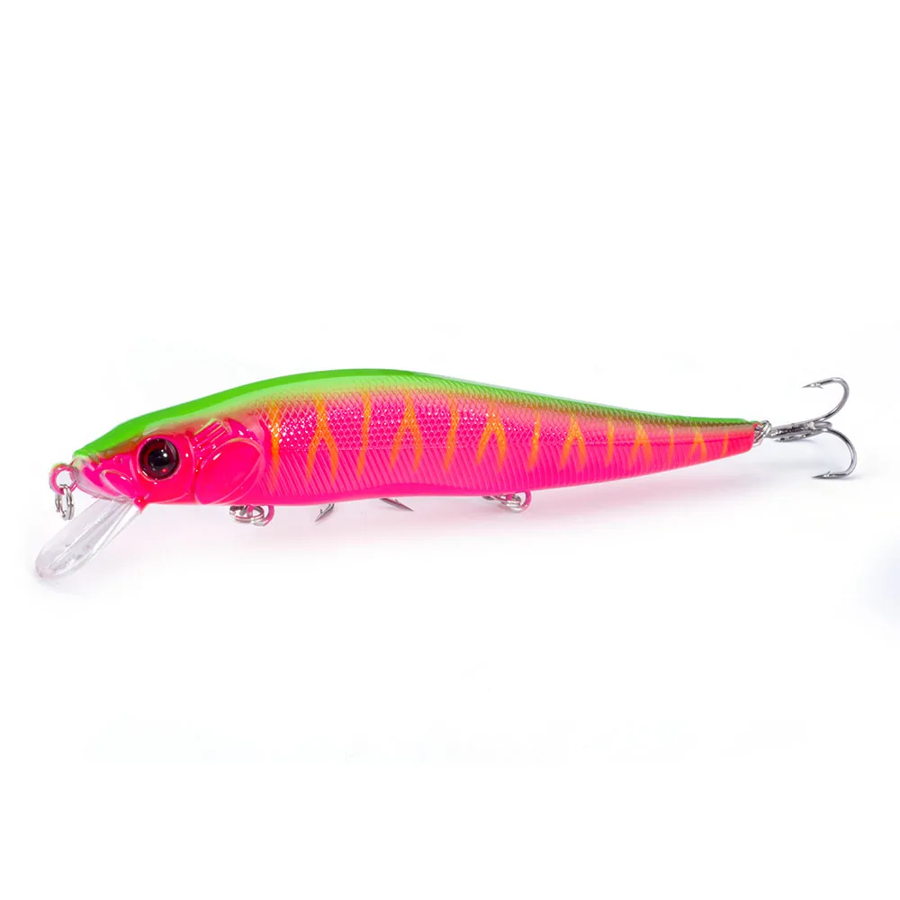 O SEALURER Hot Color 140mm 23g Fishing Lure Float Jerkbait Hard Bait Dive 1.5m Bass Wobblers 3 Hooks Minnow - Цвет: O