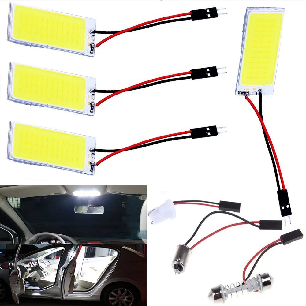 

YSY 50 шт./лот Бесплатная доставка белый 36smd COB Чип 36 LED Автомобильный свет BA9S T10 Festoon Dome адаптер 12v светодиодные панели автомобиля лампы