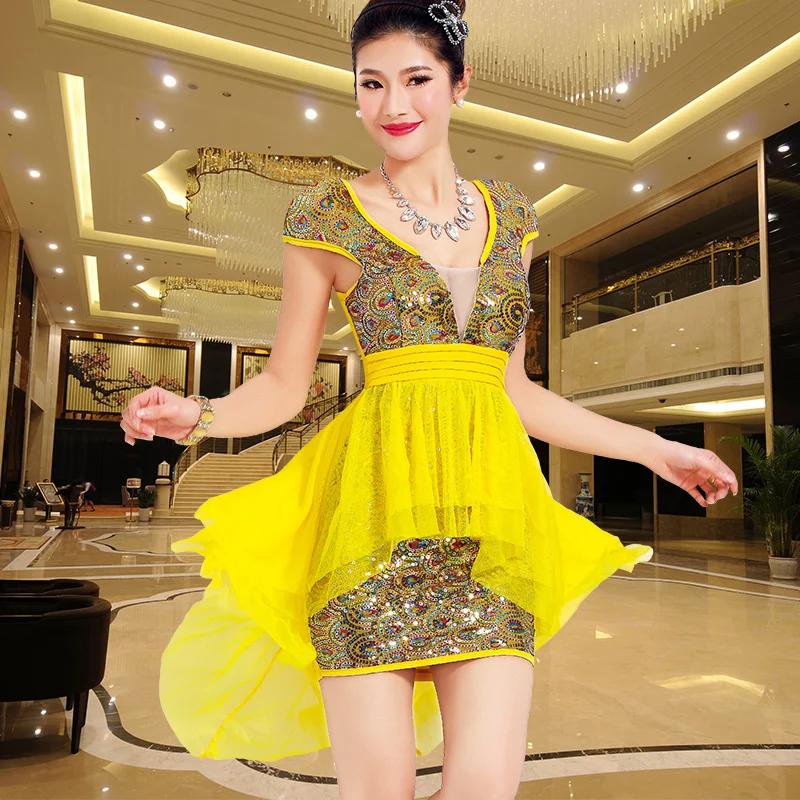 

The new nightclub Miss Slim KTV princess nightclub ladies technician large code dress
