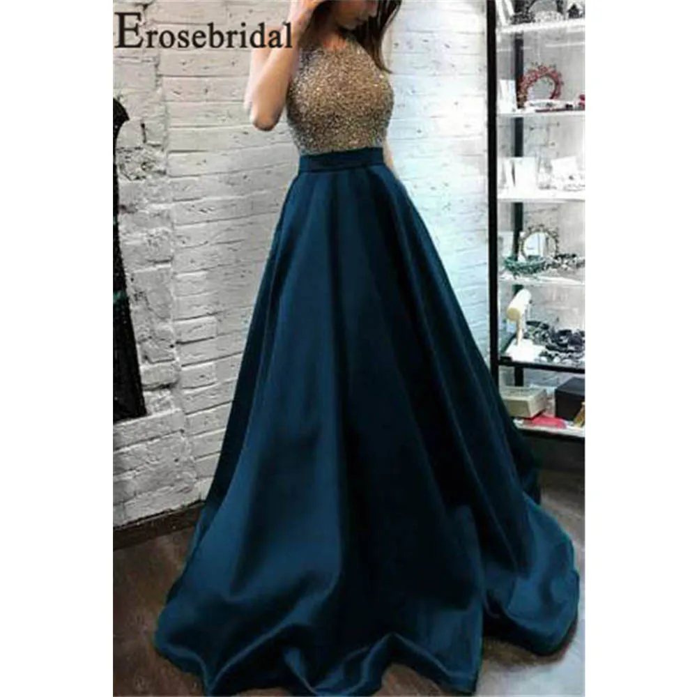 Erosebridal Новое поступление винтажные вечерние платья 2019 безрукавые трапециевидной