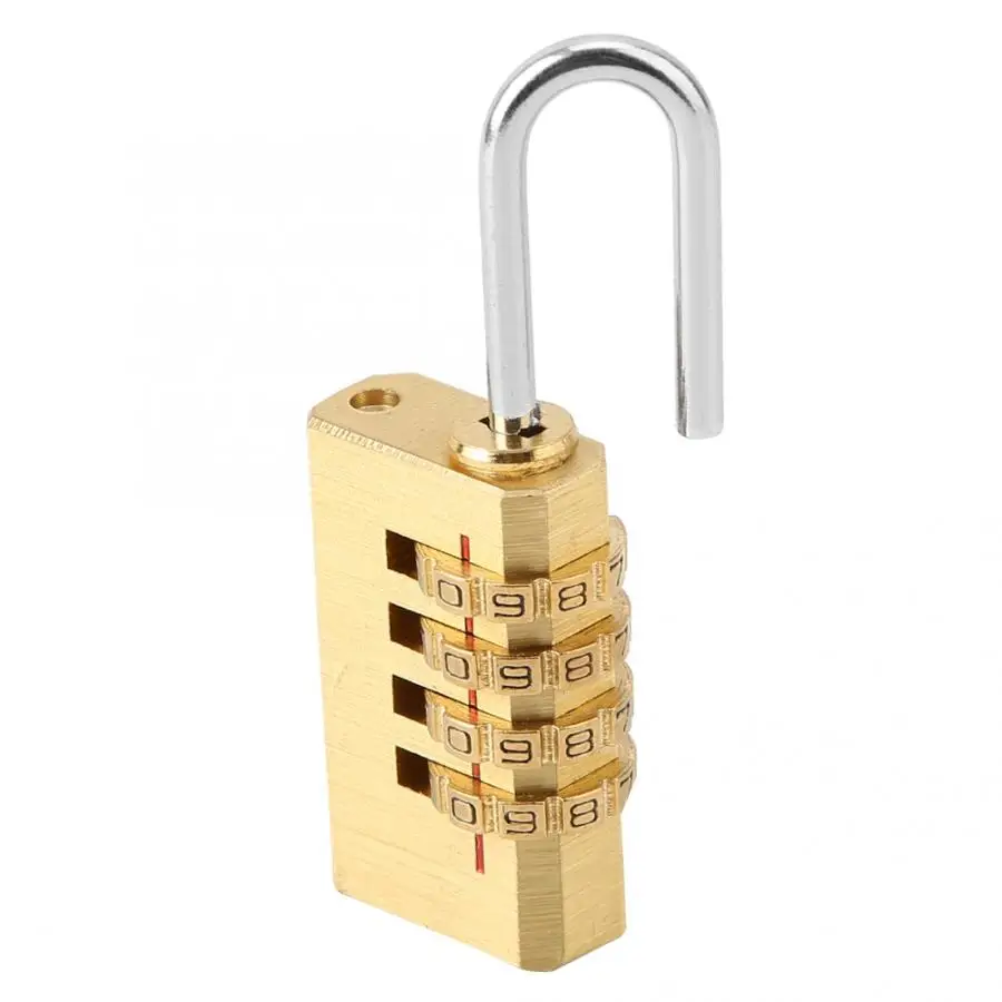 4 набора цифр Пароль Замок Комбинация безопасности чемодан пароль багажный замок