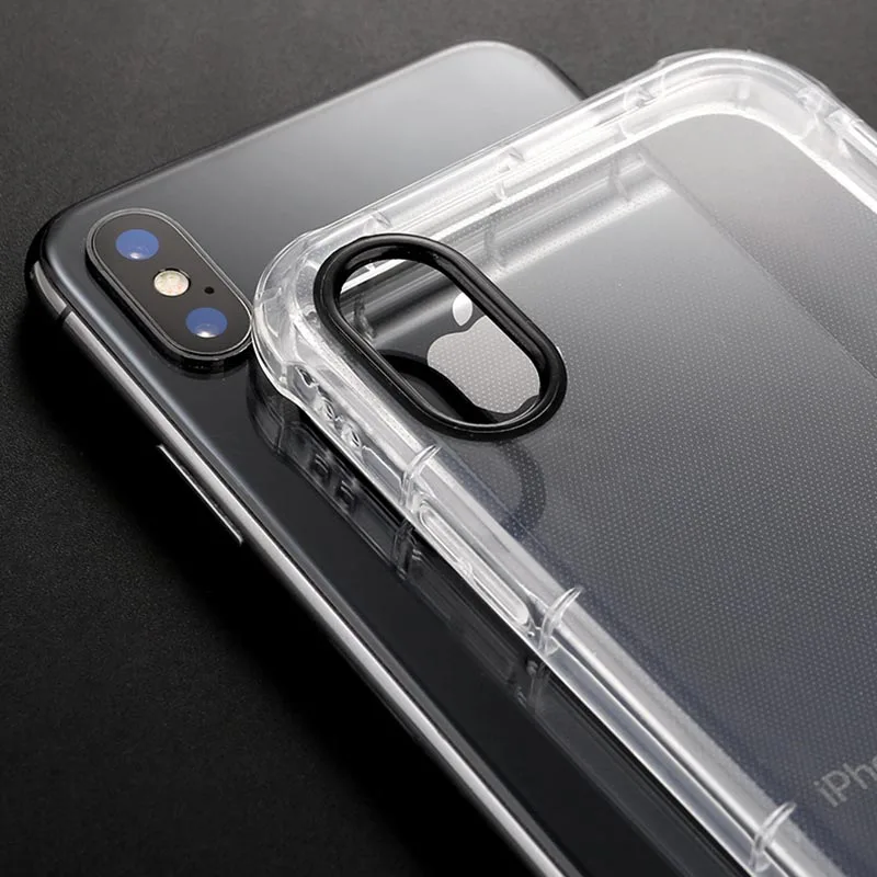 Phone Cases 4 Corner Airbag Shockproof Design Transparent Soft TPU Cover for iPhone X Xs Max XR 8 Plus 7 6 6S |