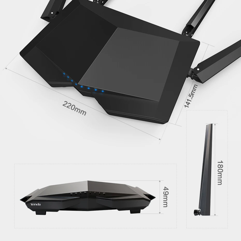 Tenda ac6 Беспроводной Wi-Fi маршрутизатор 1200 м 11ac Dual Band ретранслятор 2.4 г/5 г приложение
