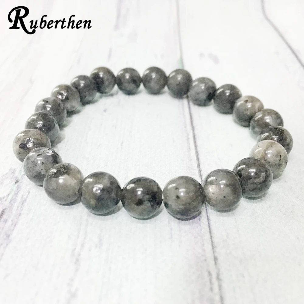 Новый дизайн 2019 браслет Ruberthen из серого Лабрадорита высококачественный