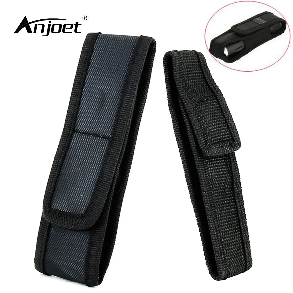 

ANJOET Nylon Flashlight Holster Portable LED Torch Pouch Case Pouch Torch Cover For Flashlamp SK68 501B 502B C8 -15.5cm To 18cm