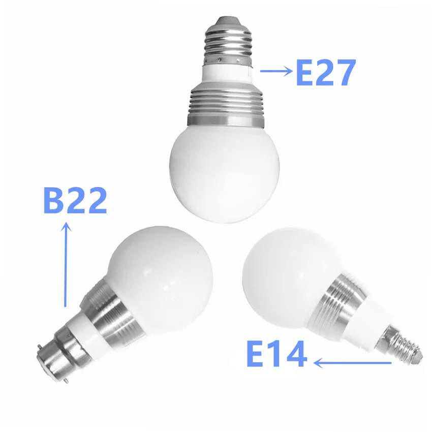 Точечный светильник, светодиодный RGB лампочка E27/B22/E14 с регулируемой яркостью, волшебный праздничный светодиодный светильник, AC110V 220 В, 3 Вт, ИК-пульт дистанционного управления, 16 цветов, умный