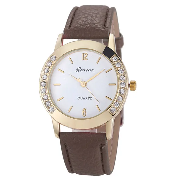 Brown Relojes mujer Брендовые Часы для женщин женские часы Gofuly женские кожаные кварцевые часы montre femme Лидер продаж - Цвет: Brown
