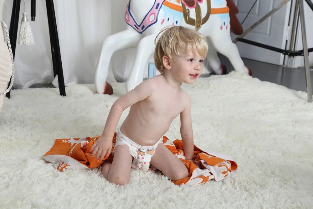 Оранжевый олень узор из 100% хлопка на весну Постельные принадлежности диван