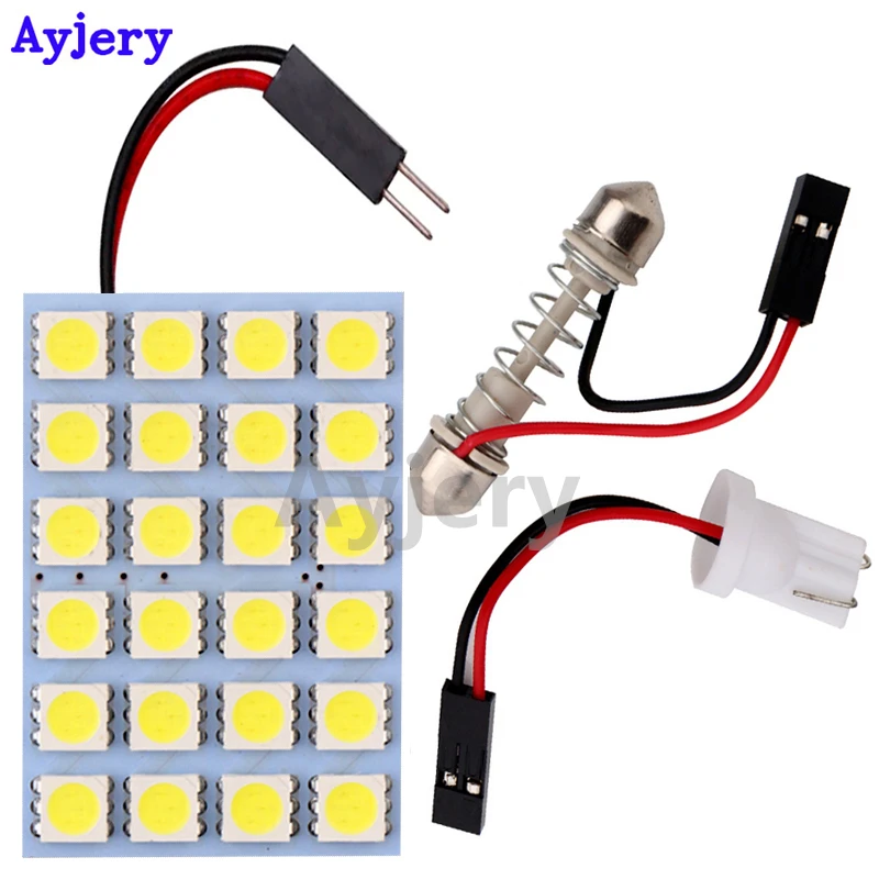 AYJERY 100 шт. светосветильник панель 5050 24 SMD светодиодсветильник лампа гирлянда