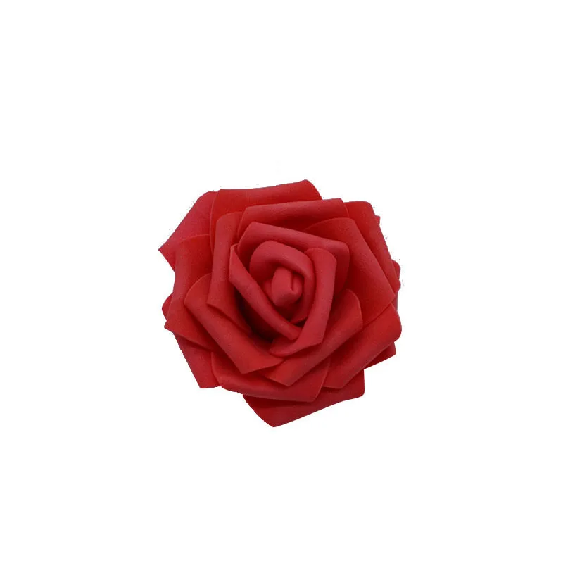 red 30 шт./лот 8 см большие искусственные головки цветов ПЭ пена Роза для свадебной вечеринки украшение дома DIY ВЕНОК цветочный шар для свадьбы сувениры - Цвет: red