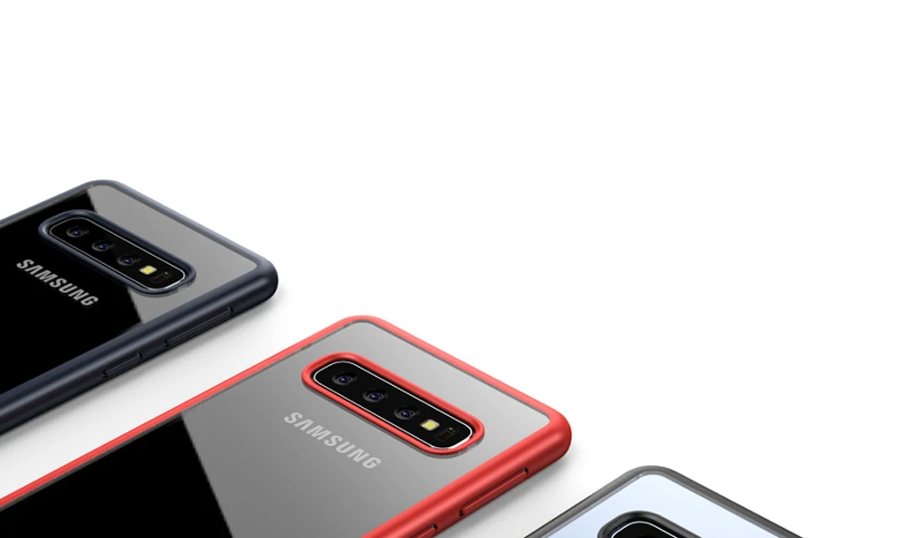 ITEUU противоударный Прозрачный чехол для samsung S10 S10 Plus S10E чехол s TPU акриловая прозрачная задняя крышка для samsung S10 S10PLUS S10E