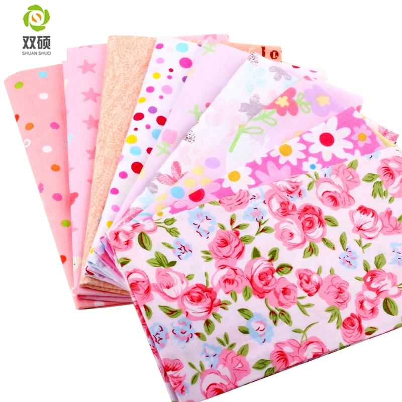 Не повторяя Цвет случайных доставки хлопок Ткань лоскутное ручной работы DIY