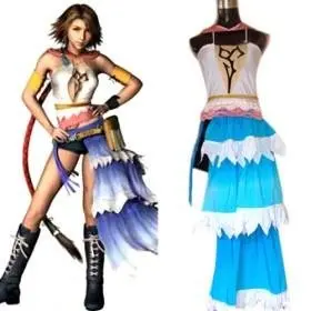 

Anime Final Fantasy Cosplay - Final Fantasy XII Yuna Women's Performance Costume Halloween Cosplay Costume Freeshipping