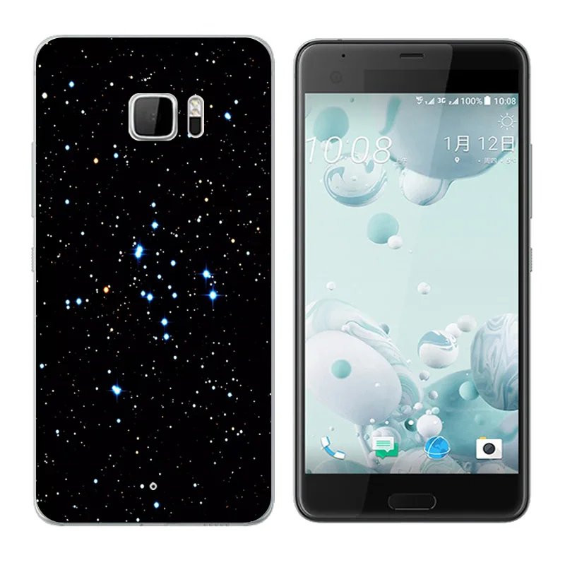 Мягкий ТПУ чехол для HTC U Ultra Case 5 7 "ручной печати силиконовый телефона ультра
