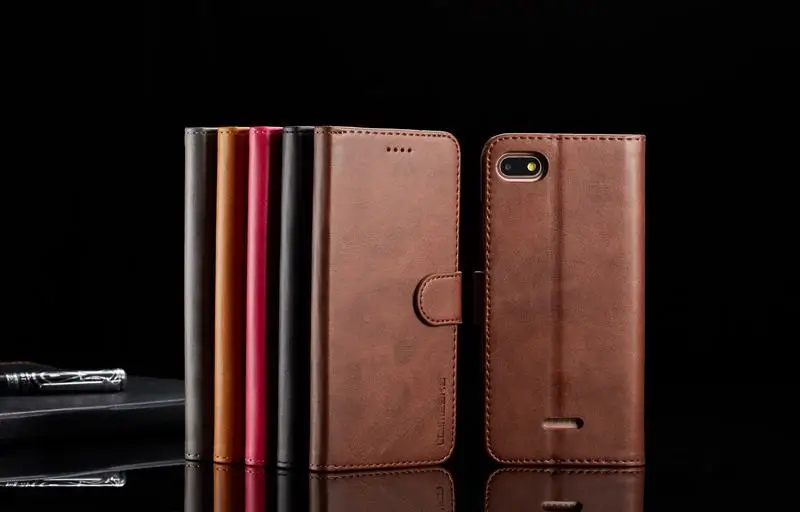 Чехол-Кошелек для Xiaomi Redmi 6A, чехол для Redmi 6 A, роскошный кожаный чехол для телефона, чехол для Redmi 6A, чехол-книжка 6A