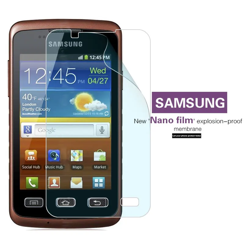 Высококачественная Взрывозащищенная нано мягкая пленка для Samsung Galaxy Xcover S5690 2 4 S7710