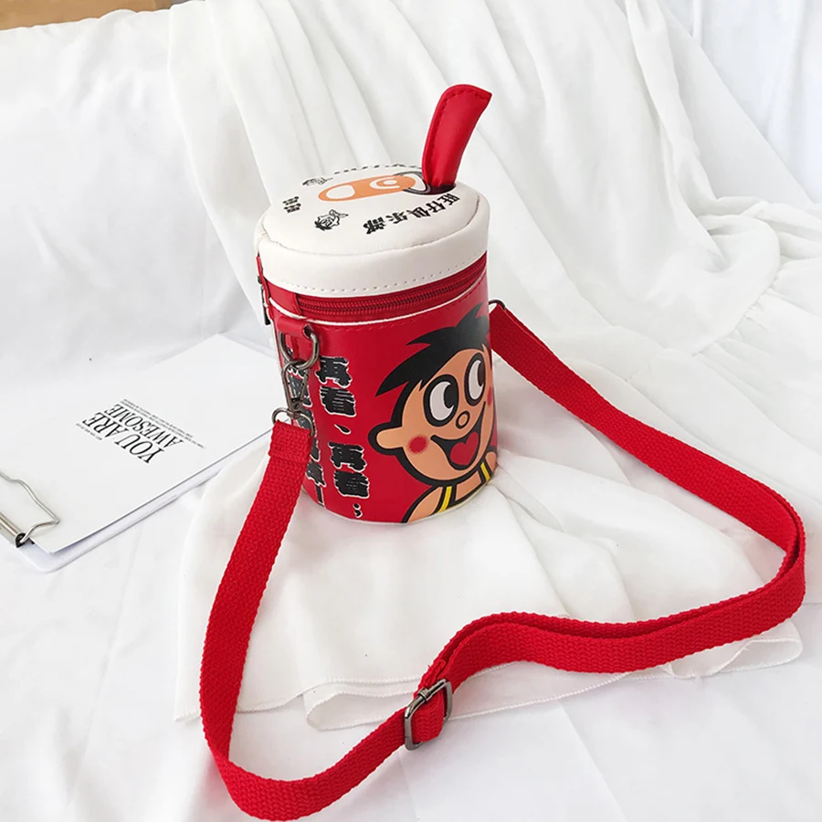 Милый мультяшный персонаж цилиндрический стиль сумки на плечо для девочек