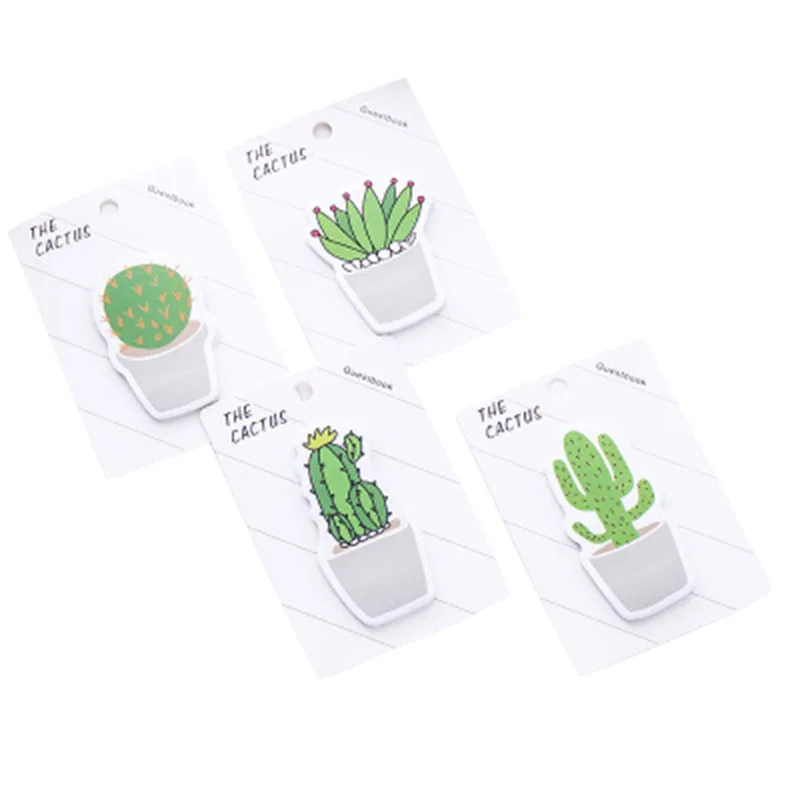 Милые каваи кактус memo pad Sticky Notes Memo записная книжка примечание бумажные закладки стикеры школьные принадлежности